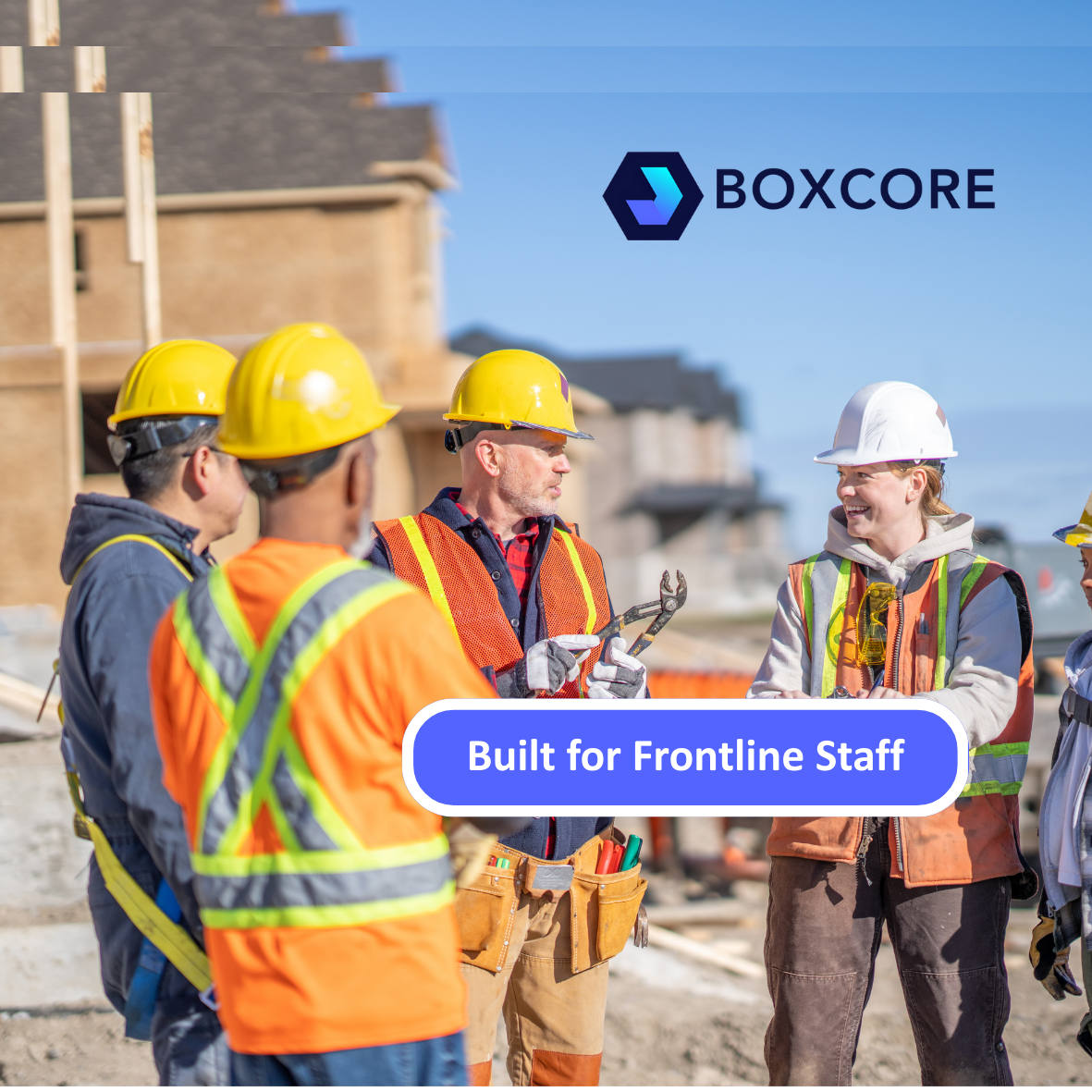 Construction site induction software