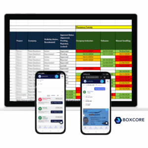 Training Matrix software for Construction by Boxcore