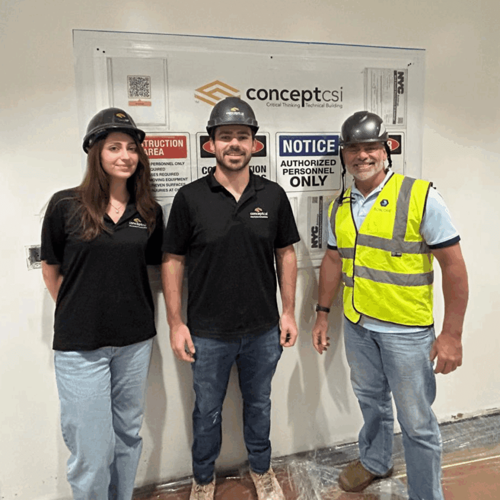 Conceptcsi and Boxcore Staff on construction Project in New York City